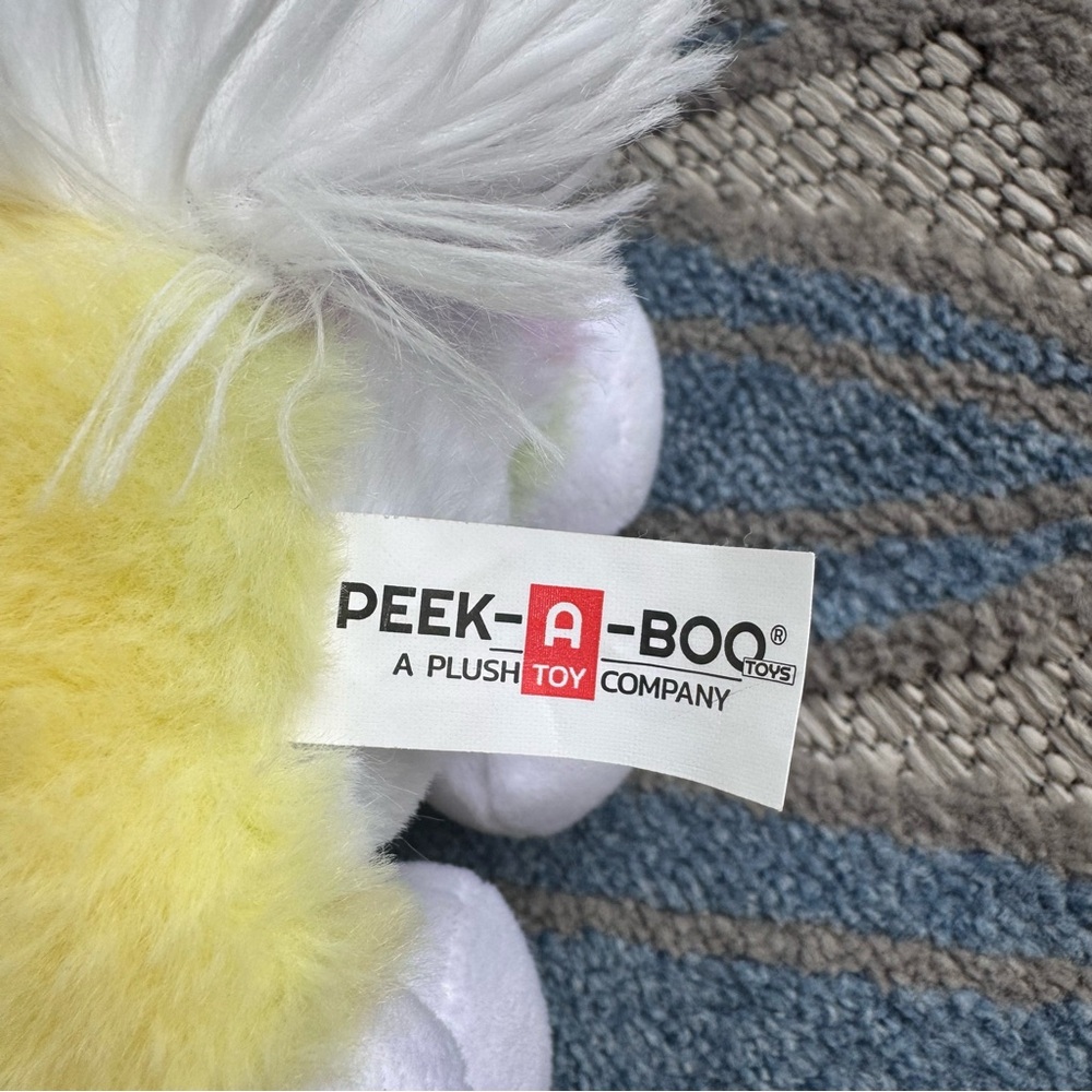 Peek-A-Boo Disguisimals Cat Unicorn 15” Plush‎ Rainbow Pastel Kitty - Picture 4 of 5